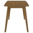 thumbnail image 3 of Kosy 5pc Dining Table n 4 Chair Set- Chestnut Brown- Tan Faux Leather, 3 of 6