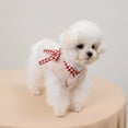 thumbnail image 3 of Pet Sweater, Winter Cute Plush Pet Vest with Bow Knot - Sleeveless Dog & Cat Clothing(L), 3 of 7
