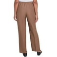 thumbnail image 5 of Alfred Dunner Womens Classic Signature Fit Textured Trousers With All-Around Elastic Waistband, 5 of 5