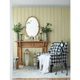 thumbnail image 2 of CC Home Furnishings Rustic Style Wooden Oval Wall Mirror - 35.5", 2 of 9