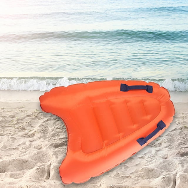 Tablas de surf inflables para inflable con asas, deslizamiento y tobogán Race Raft Pool Colchón Deportes acuáticos Surfing Body Boards Naranja shamjiam Tabla de cuerpo inflable