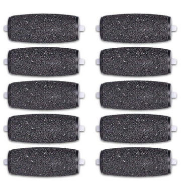10 Extra Coarse Replacement Roller Refill Heads Compatible with Amope Perfect Electronic Foot File with Diamond Crystals