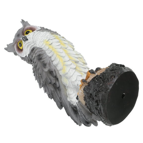 Realistic Owl Figurine Resin Owl Statue Artificial Owl Figure Forest Animal Ornament For Home And Office Decor Outdoor Garden Yard Decoration