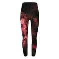 thumbnail image 4 of QATAINLAV Women's Tummy Control Leggings Fashion Colourful Print Stretchy High Waist Yoga Leggings Casual Holiday Party Tights Red XXXL Sales of The Week, 4 of 5