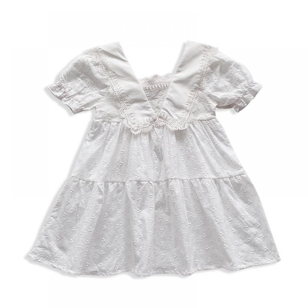 Western Style Solid Color Lace Girl 