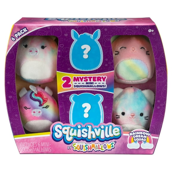 Squishville Mini Squishmallows 6-Pack Rainbow Dream Squad