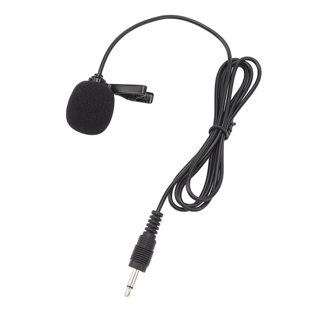 Micrófono Lavalier, Plug And Play, Conector De 3,5 Mm, Micrófono Con Clip De Solapa Con Cable, Cancelación De Ruido, Aleación De Aluminio ABS, Sonido Claro Para Grabación