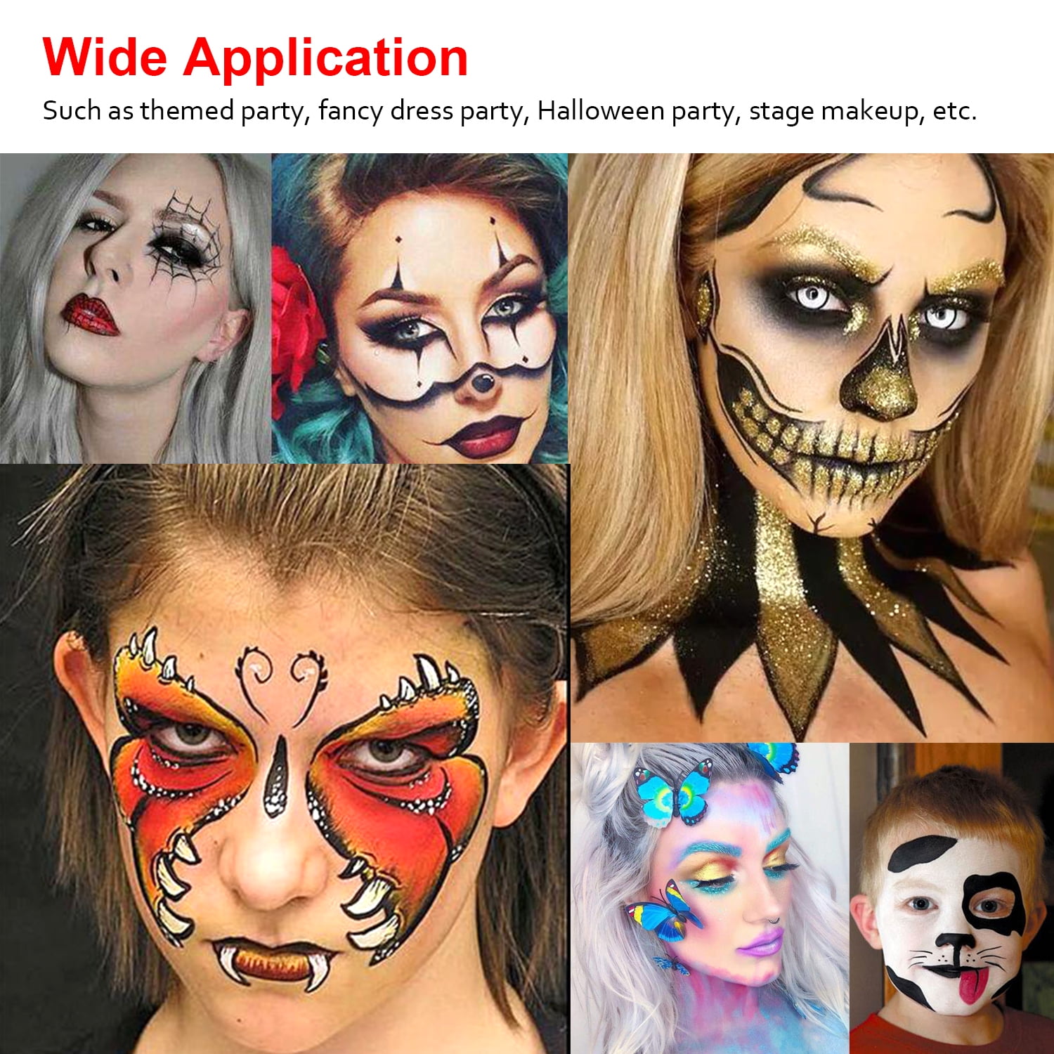Water Soluble Body Face Palette Painting Human Based Facepaint
