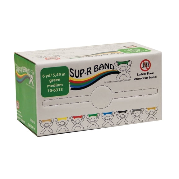 CanDo Sup-R Band Latex Free Exercise Fitness Band - 6 Yard Roll