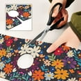 thumbnail image 6 of Yayeee Faucet Mat for Kitchen Sink 14.7" Diatomite Long Splash Guard Pad, Bright Colorful Flowers Pattern, 2 Pack, 6 of 7