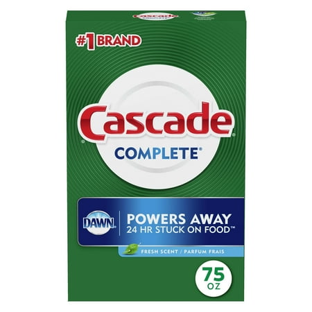 Cascade Complete Dishwasher Detergent Powder  Dish Detergent  Dish Soap  Fresh  75 fl oz