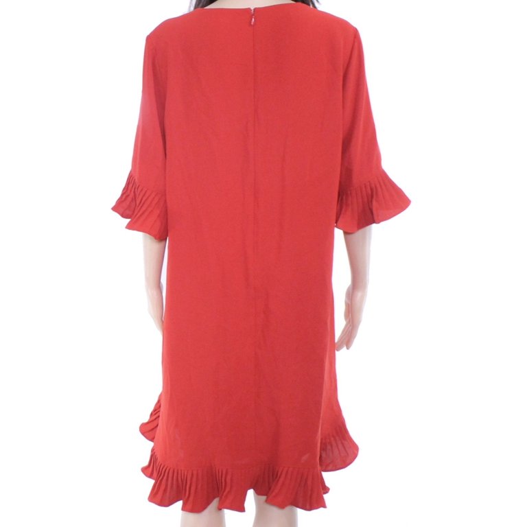 Alfani pleated hot sale flounce dress