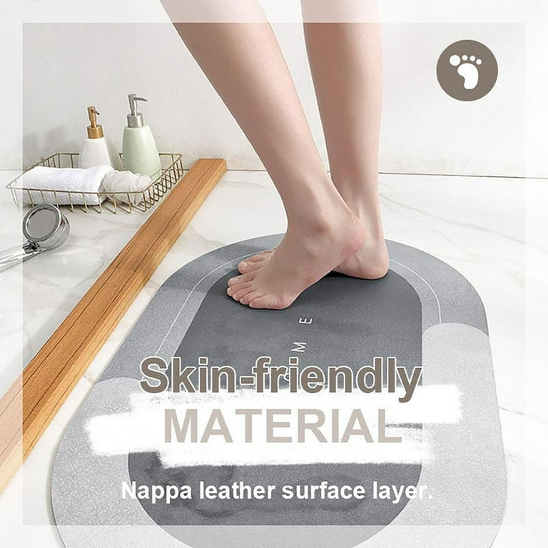 Bath Mat Non-Slip Quick Drying Bathroom Rug door Floor Carpet Super  Absorbent