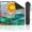 Color7, variant on Mahjong Mat with Carrying Bag 31.5" x 31.5" Non-Slip Noise Reduction Stained Glass Sun Waves Pink Clouds Blue Sky Table Mat for Mahjong Poker Dominoes Card Board Tile Games