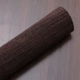 thumbnail image 2 of Rugsotic Carpets Eco-Friendly Woven Hand Woven Kilim Flat Weave Dark Brown Solid Area Rug, 6'x6' Square, Antimicrobial, 2 of 8
