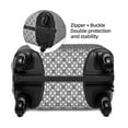 thumbnail image 4 of Balery Luggage Cover Gray Plaid Print Suitcase Covers for Luggage Elastic Washable Suitcase Protector Fits 18-32 Inch Luggage-Large, 4 of 9