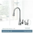 thumbnail image 5 of Moen S7235SRS Sinema Single Handle Pull Down Kitchen Faucet in Spot Resist Stainless, 5 of 5