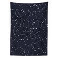 thumbnail image 3 of Ambesonne Constellation Tablecloth Rectangular Table Cover, Cluster of Stars, 60"x90", Blue Dark Blue White, 3 of 4