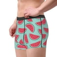thumbnail image 2 of Disketp Watermelon Men's Boxer Briefs,Soft and Breathable Cotton Underwear with ComfortFlex Waistband, 2 of 7