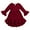 Red, variant on Happy Town Toddler Baby Girls Fall/Winter Clothes Solid Long Sleeve Dress Irregular Casual Dress