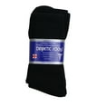 thumbnail image 3 of TZ Promise Men Women Diabetic Crew Socks Black -Pack of 6 Pairs,Breathable Cotton,Loose Fitting Design, Comfortable,Non Binding Top,Size 13-15, 3 of 4