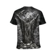 thumbnail image 2 of LAOLIUSN Men's Skull Graphic T-Shirt Summer Short Sleeve Tops, S-4XL, 2 of 7