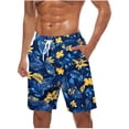 thumbnail image 2 of Axiiglly Mens Swim Trunks Bathing Suit Board Shorts Plus Size Vacation Hawaiian Shorts with Pockets Summer Drawstring Beach Shorts Casual Swimwear Surfing, 2 of 6