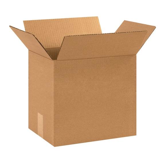 The Packaging Wholesalers Corrugated Boxes 12" x 9" x 10" Kraft 25/Bundle BS120910