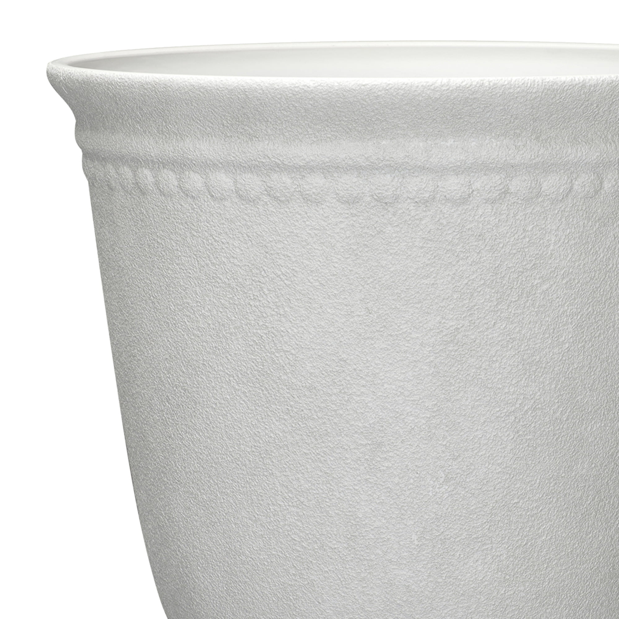 My Texas House 16 x 18.1 Inch Asti Urn White Recycled Resin Planter