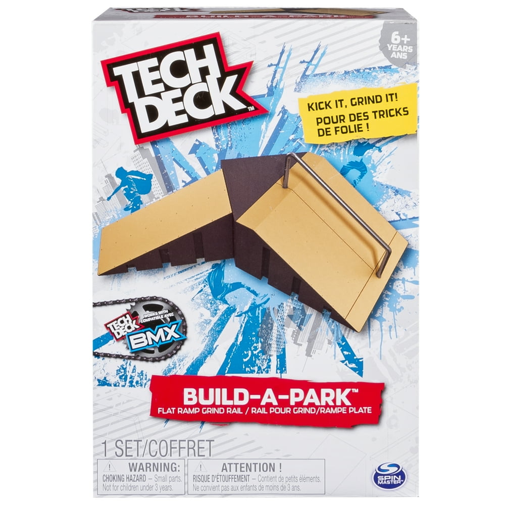 Tech Deck BuildAPark Flat Ramp Grind Rail