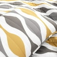 thumbnail image 4 of Lush Decor 100% Polyester Mid Century Geo Quilt Black/Gray 3Pc Set Full/Queen, 4 of 11