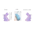 thumbnail image 6 of Colorful Foam Easter Decorations Spring Party 2.95 Inch Bunny Hanging Ornament Set of 6 for Home Yard, 6 of 7