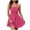 Hot Pink, variant on Jinhomg Women's Summer Strapless Dress Sleeveless Ruched Mini Dresses Elegant A Lined Bubble Wedding Club Party Dress Blue M