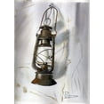 thumbnail image 2 of Shefranov, Olga 11x14 Black Ornate Wood Framed with Double Matting Museum Art Print Titled - Lantern, 2 of 4