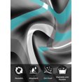 thumbnail image 7 of Turquoise Geometric Cloth Napkins Set of 4 Reusable Dinner Napkins, Grey Classic Abstract Lines Striped Cocktail Napkin Washable Table Napkins for Wedding/Holiday Party/Baby Shower 20"x20", 7 of 7