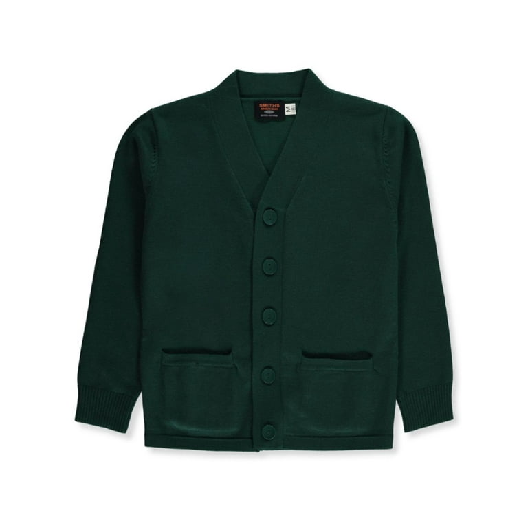 Smith s American Boys V Neck Cardigan hunter green 8 Big Boys