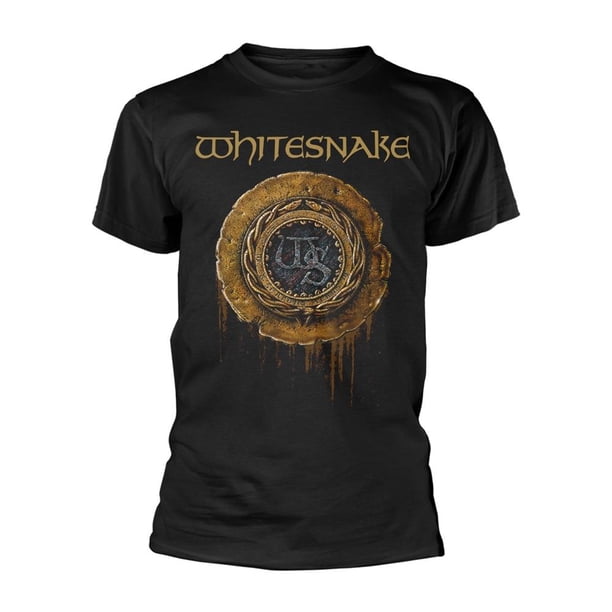 Whitesnake - Camiseta 1987 Logotipo para Adultos Unisex (Negro)