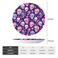 thumbnail image 2 of Daiia Skull mushroom colorful cute Printed Pattern Ceramic Plate Dinner Plates Bone China Decorative Plates with Display Stand Art Ceramic Ornaments for Wall Hanging Decoration-10in, 2 of 6