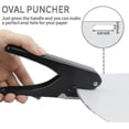 thumbnail image 3 of Elliptical Punch, Badge Hole Punch For Id Card, Pvc Slot And Paper, Heavy-duty Hole Punch For Pro Use, 3 of 4