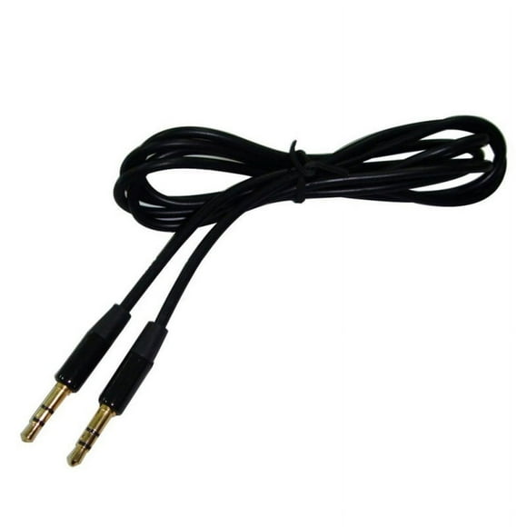 3.5mm Auxiliary Aux Male to Male Stereo Cord Audio Cable for PC for MP3 Car (Black)