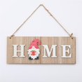 thumbnail image 3 of Inteprter Letrero de para puerta delantera, adorno decorativo, letrero para el hogar, hermoso y elegante tablero colgante de Navidad con ocho Papá Kits de decoración para fiestas Inteprter HA013780-00, 3 of 6
