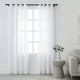 thumbnail image 1 of Cortinas Traslúcidas Grandes 280 x 215 ,Elegantes Con Aros Metálicos, Para Ventana De Sala, Cuarto Y Comedor, Cortina Transparente Difusora Luz Mod. Blanco, 1 of 1