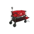 thumbnail image 1 of Ozark Trail Double Decker Folding Utility Wagon with Extension Handle, Red, 35" H, Polyester, 1 of 9