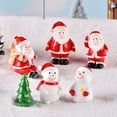 thumbnail image 1 of Dream Lifestyle 1Pc Christmas Santa Snowman Train Mini Figurine DIY Fairy Landscape Decoration, 1 of 8