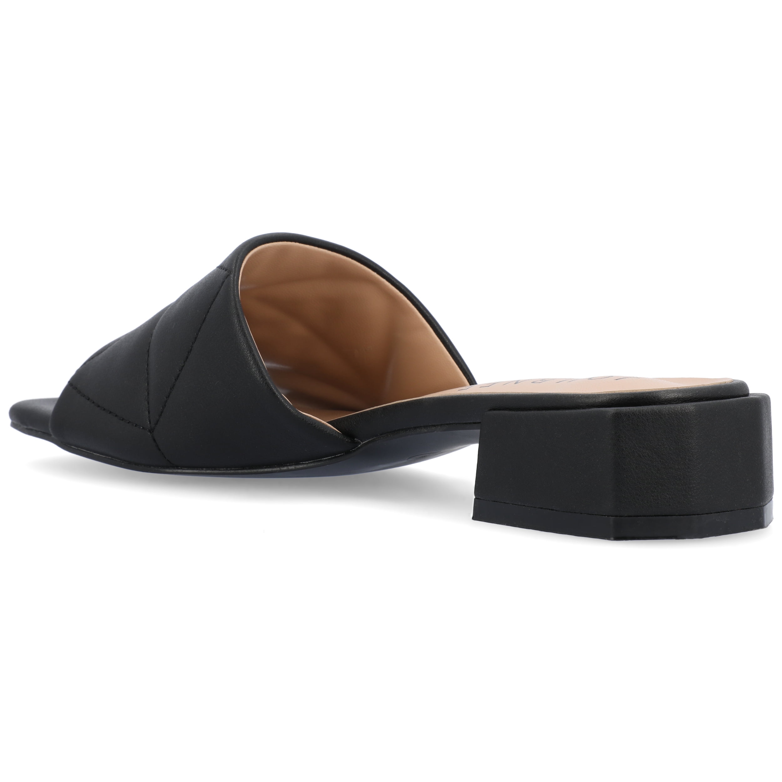 Journee Womens Elidia Slip On Block Flat Sandals