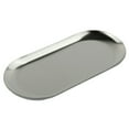 thumbnail image 1 of Stainless Steel Oval Plate Creative Restaurant Dessert Plate Towel Tray, 1 of 9