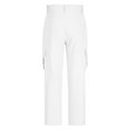 thumbnail image 4 of WAVSUF Tall and Big Men Multiple Pockets Cargo Pant for Mens Regular Fit Long Pants Comfortable Ventilation Suit Pants White Size 3XL, 4 of 5