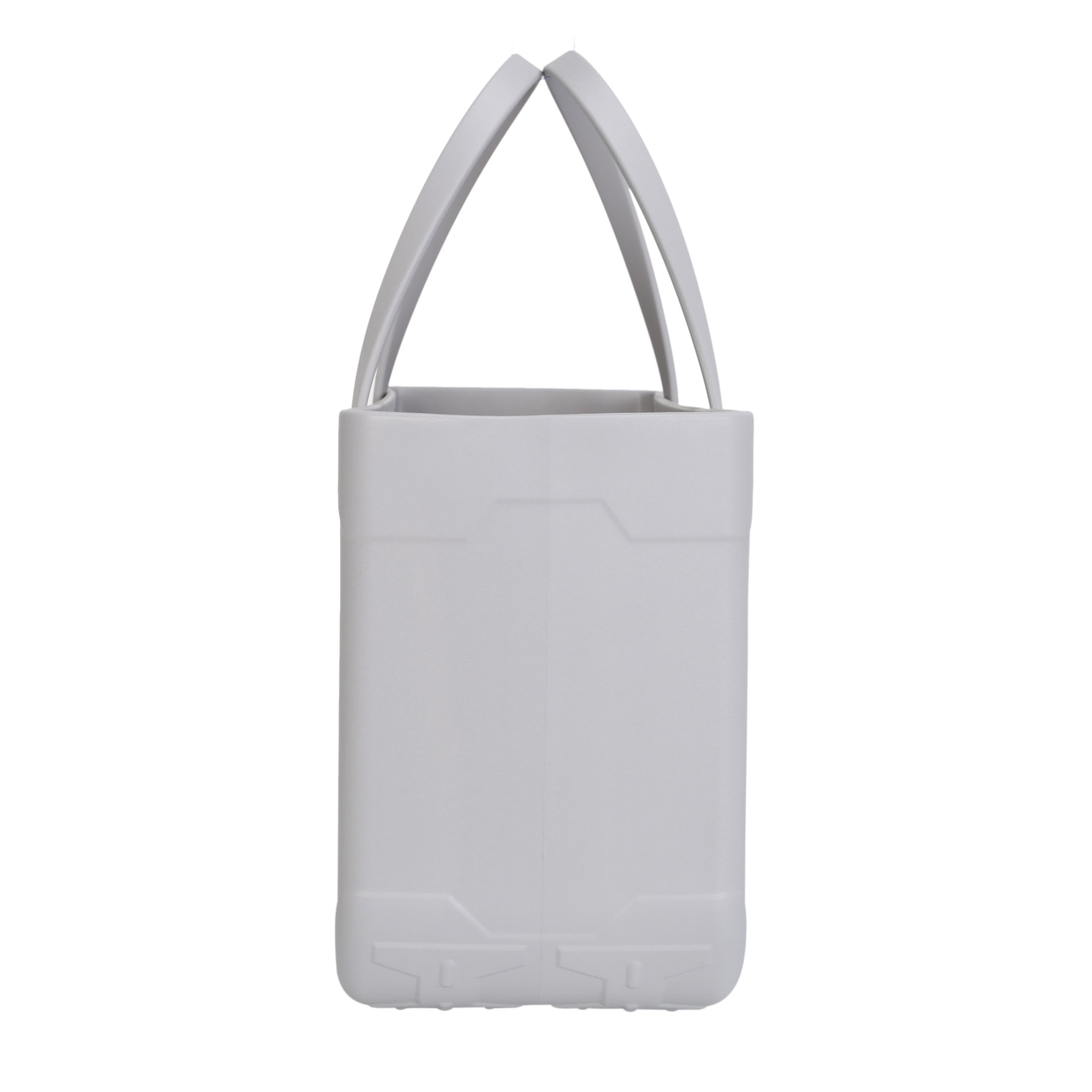 Mainstays All Purpose, Large EVA Flex Tote – 18in W x 8.75in D x 13in H – Waterproof, Washable - Soft Silver