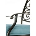 thumbnail image 3 of Hanover 5-Pieces Fabric Aluminum Rust Resist Dining Furniture Sets Blue, 3 of 13