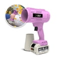 thumbnail image 1 of Restored Sun Joe GO-SRMJET-5A-RED | 20V Cordless X20 StormJet Handheld Turbo Blower | 40 CFM | 5.0Ah Battery + Charger (Pink) (Refurbished), 1 of 9